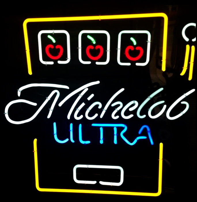 Michelob Ultra Slot Machine Neon Sign